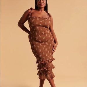 Abercrombie & Fitch Women’s Plus Size Smocked Midi Dress 3XL